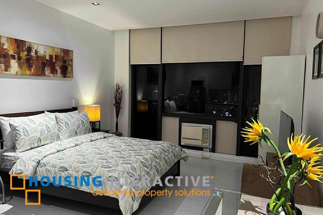 furnished studio unit for sale in the gramercy residences