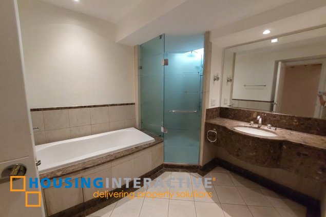 bare 3br unit with parking for lease in pacific plaza towers