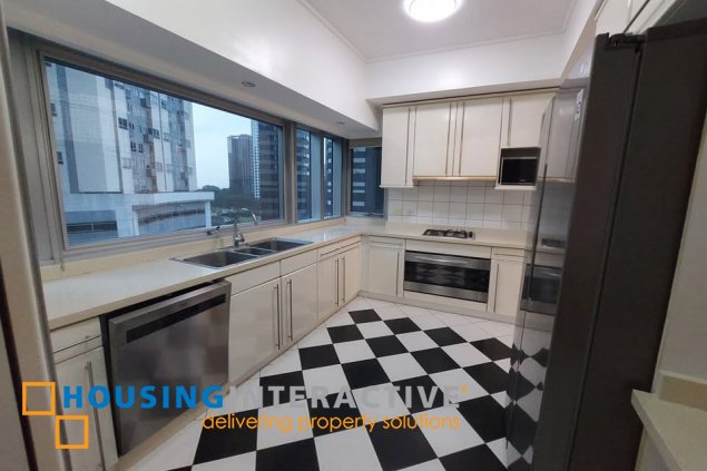 bare 3br unit with parking for lease in pacific plaza towers