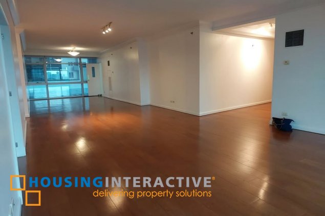 bare 3br unit with parking for lease in pacific plaza towers