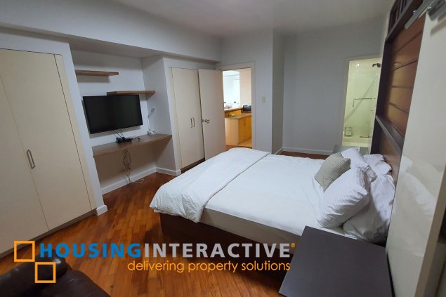 fully furnished 1br unit with parking for rent in the manansala