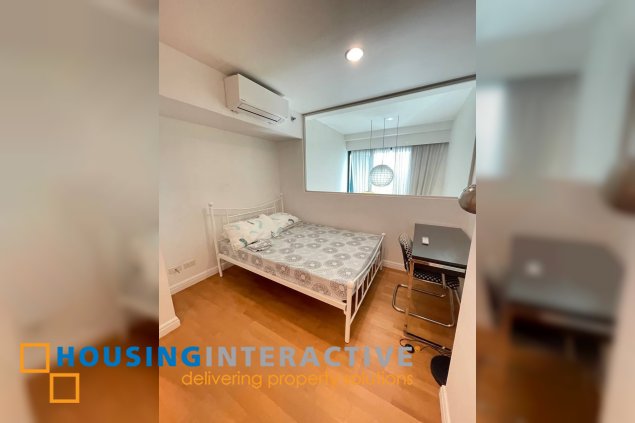 fully furnished 2br unit with parking for rent in one rockwell