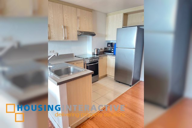 fully furnished 2br unit with parking for rent in one rockwell