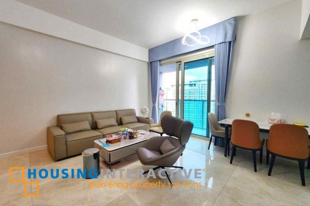 fully furnished 3br unit with balcony and parking for sale in grand hyatt residences