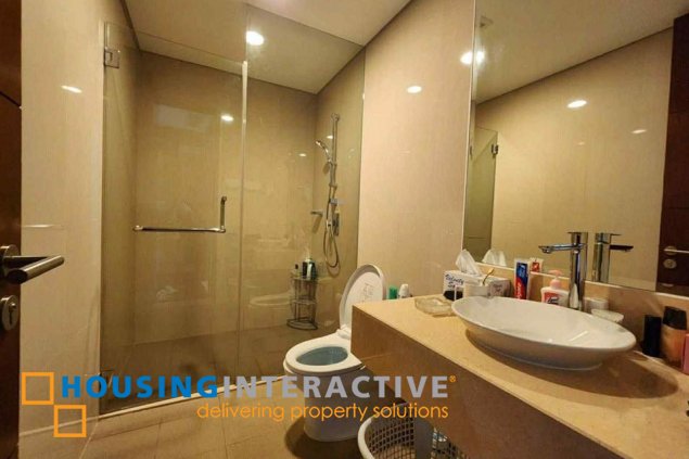 fully furnished 3br unit with balcony and parking for sale in grand hyatt residences