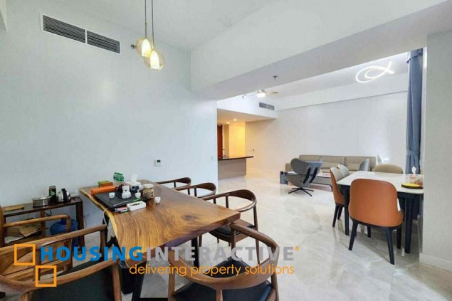 fully furnished 3br unit with balcony and parking for sale in grand hyatt residences