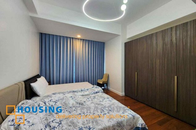 fully furnished 3br unit with balcony and parking for sale in grand hyatt residences