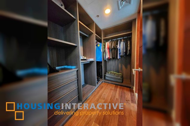 fully furnished 3br unit with balcony and parking for sale in grand hyatt residences