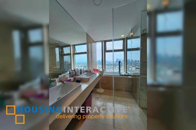 fully furnished 3br unit with balcony and parking for sale in grand hyatt residences
