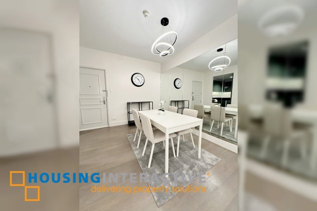 fully furnished 1br unit with parking for rent/sale in proscenium at rockwell