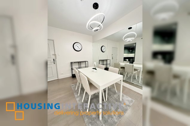 fully furnished 1br unit with parking for rent/sale in proscenium at rockwell