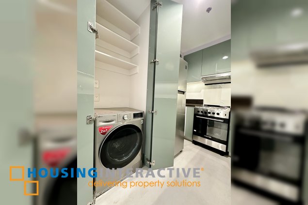 fully furnished 1br unit with parking for rent/sale in proscenium at rockwell
