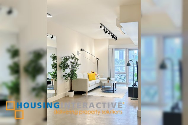 fully furnished 1br unit with parking for rent/sale in proscenium at rockwell