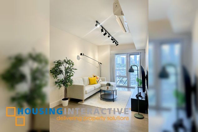 fully furnished 1br unit with parking for rent/sale in proscenium at rockwell