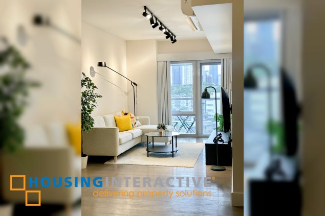 fully furnished 1br unit with parking for rent/sale in proscenium at rockwell