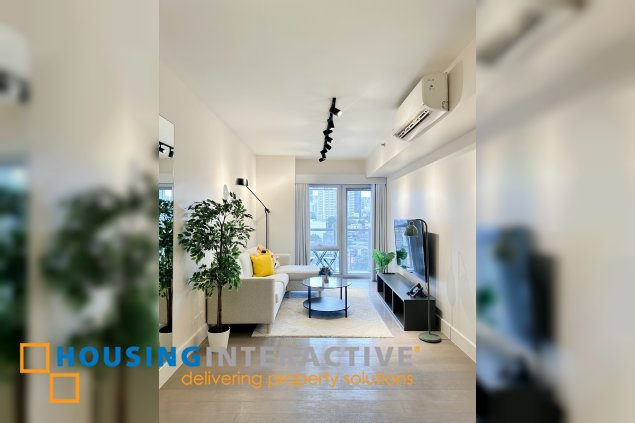 fully furnished 1br unit with parking for rent/sale in proscenium at rockwell