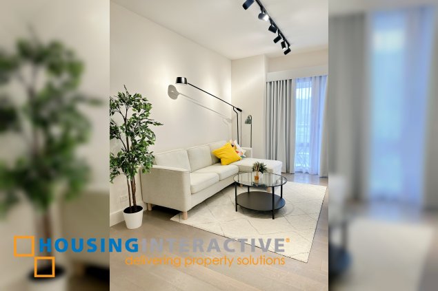 fully furnished 1br unit with parking for rent/sale in proscenium at rockwell