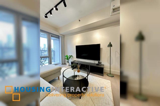 fully furnished 1br unit with parking for rent/sale in proscenium at rockwell