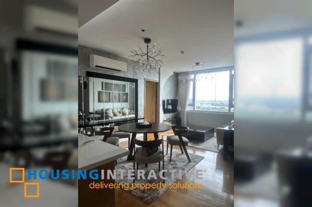 fully furnished 2br unit with balcony and parking for lease in park terraces