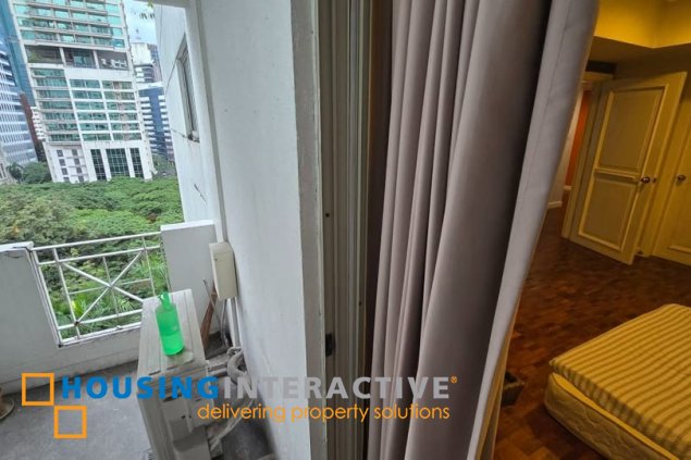 fully furnished 2br unit with parking for rent in one salcedo place