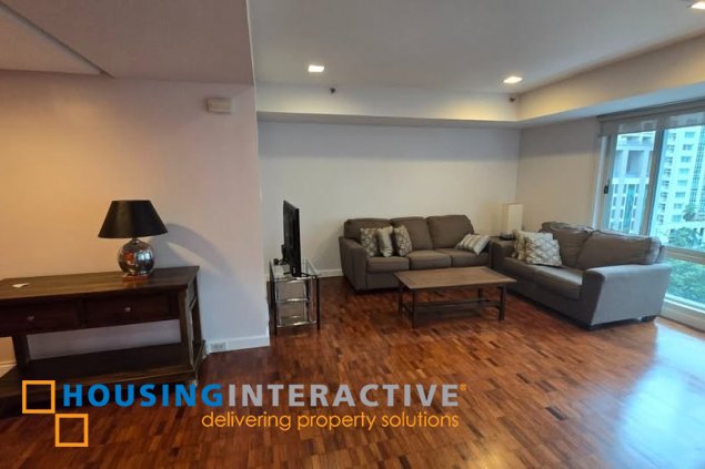 fully furnished 2br unit with parking for rent in one salcedo place