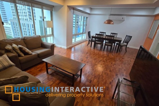 fully furnished 2br unit with parking for rent in one salcedo place