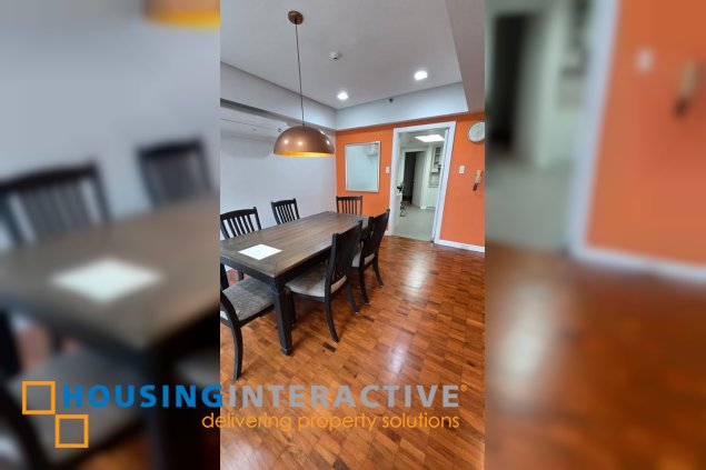 fully furnished 2br unit with parking for rent in one salcedo place