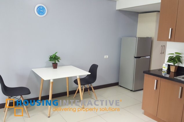 fully furnished studio unit for rent in two serendra