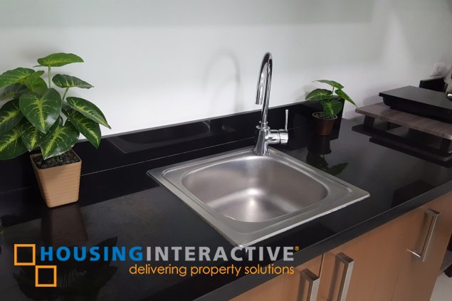 fully furnished studio unit for rent in two serendra