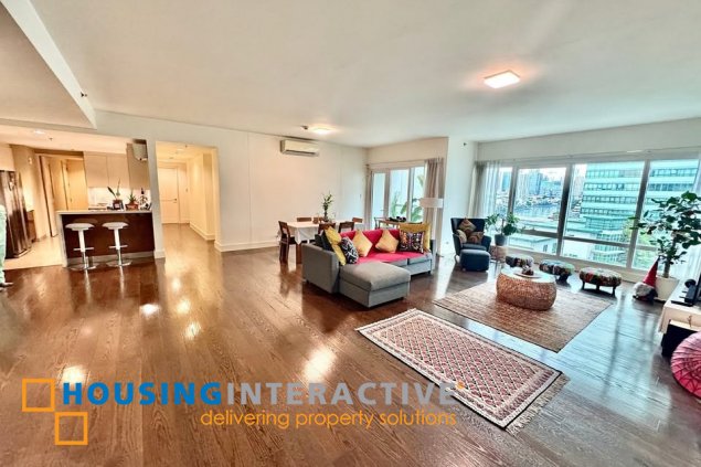 semi-furnished 3br unit with parking for sale in edades tower