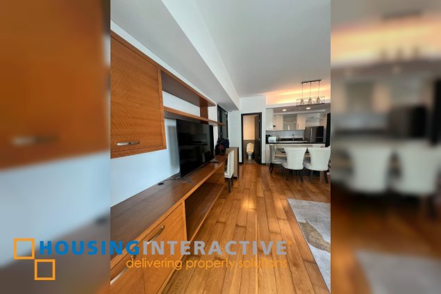 fully furnished 1br unit with balcony and parking for rent in one serendra