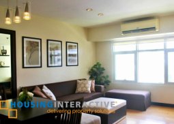 fully furnished 1br unit with balcony for lease in one serendra