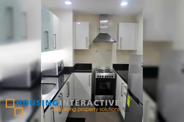 fully furnished 1br unit with balcony for lease in one serendra