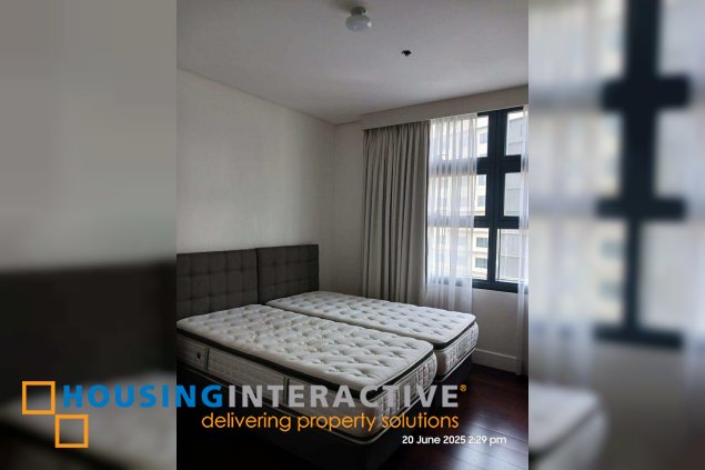 fully furnished 2br unit with parking for lease in garden towers