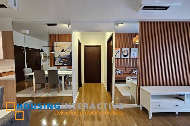 fully furnished 2br unit with parking for sale in verve residences