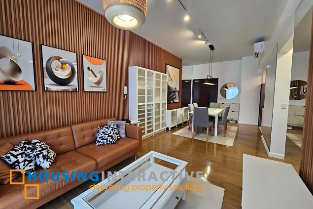 fully furnished 2br unit with parking for sale in verve residences