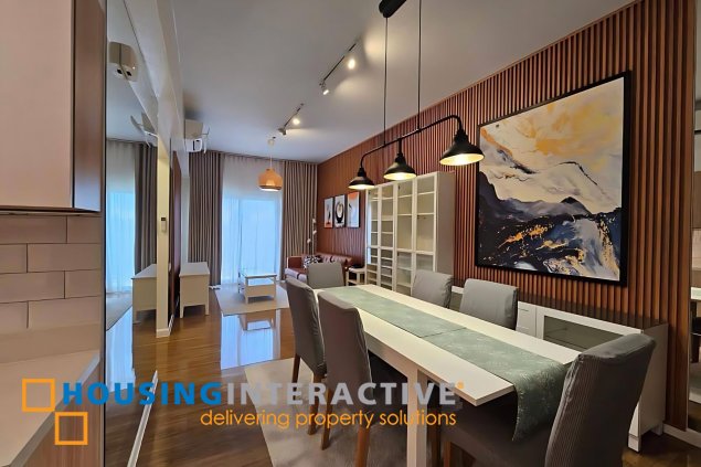 fully furnished 2br unit with parking for sale in verve residences