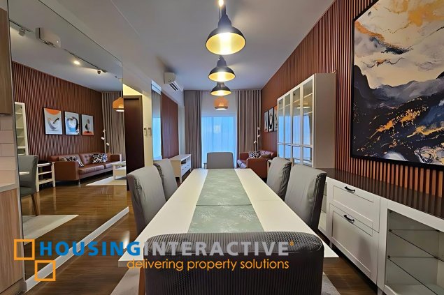 fully furnished 2br unit with parking for sale in verve residences
