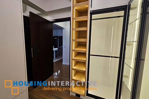 fully furnished 2br unit with parking for sale in verve residences