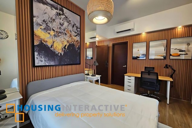 fully furnished 2br unit with parking for sale in verve residences