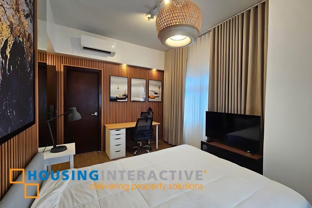 fully furnished 2br unit with parking for sale in verve residences