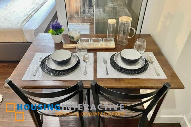 fully furnished 1br unit with parking for sale in acqua private residences