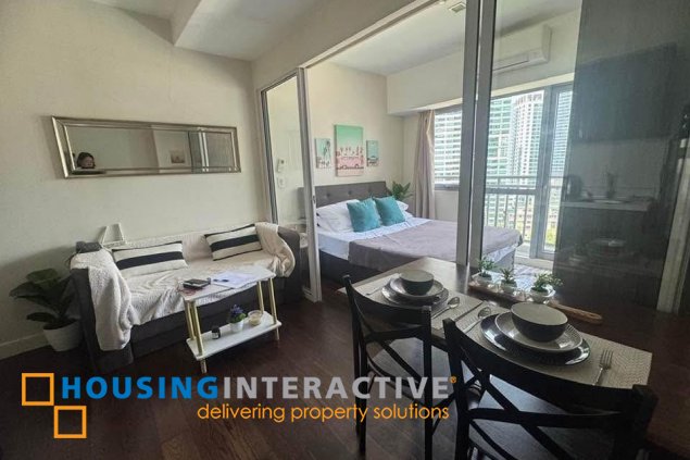 fully furnished 1br unit with parking for sale in acqua private residences