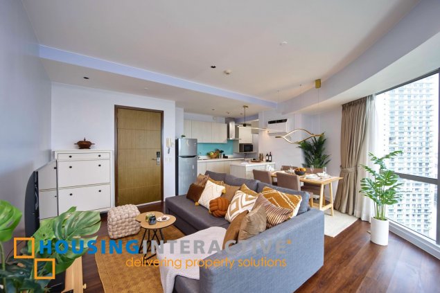 fully furnished 1br unit for lease in acqua private residences