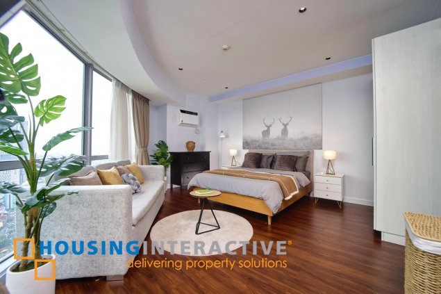 fully furnished 1br unit for lease in acqua private residences