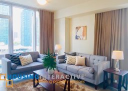 fully furnished 3br unit with parking for lease in proscenium at rockwell