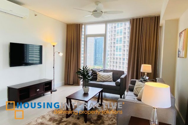 fully furnished 3br unit with parking for lease in proscenium at rockwell