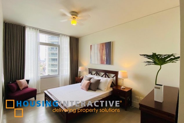 fully furnished 3br unit with parking for lease in proscenium at rockwell