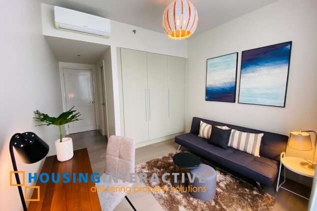 fully furnished 3br unit with parking for lease in proscenium at rockwell