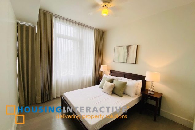 fully furnished 3br unit with parking for lease in proscenium at rockwell